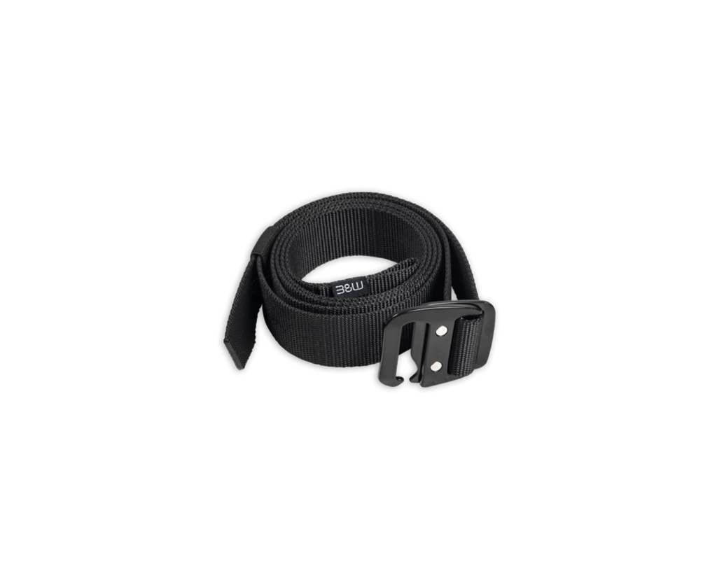 Schwarzer B&W International tool.module belt aus robustem Gurtband mit Fidlock-System, dient als sicherer Befestigungsgurt für Module in Werkzeugtaschen.