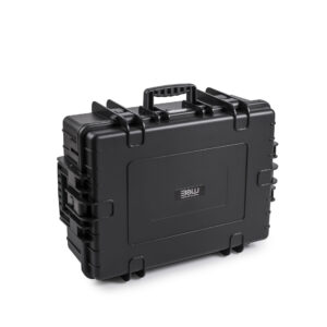 Schwarzer B&W International PP 510 Outdoor-Transportkoffer mit stabilem Griff und starken Verschlüssen für zuverlässigen Schutz empfindlicher Geräte.