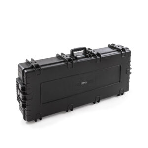Longue mallette polyvalente noire PP 860 B&W International pour le transport sécurisé d'équipements sensibles.