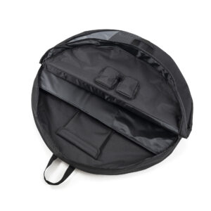 B&W International Wheel Bag Tex 67 Duo - schwarze, gepolsterte Tasche für den sicheren Transport von zwei Fahrradrädern.